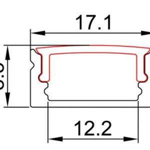 LED Strip Profile ALP002 R Size