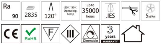 certificate for led neon flex lights