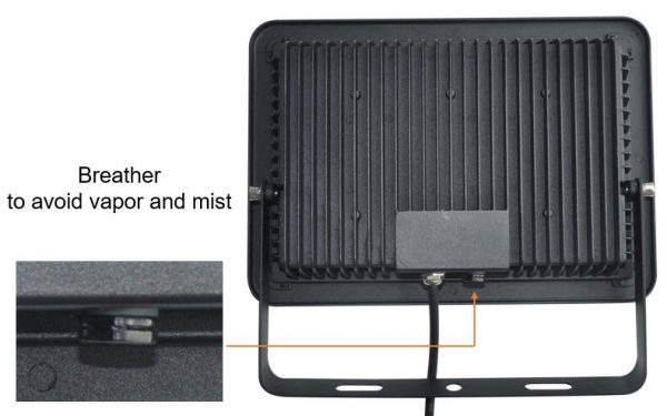 GEN3 Waterproof Lap LED Flood Light IP65 PIR Motion Light Sensor Outdoor Garden Security Light - Breather to avoid vapor and mist