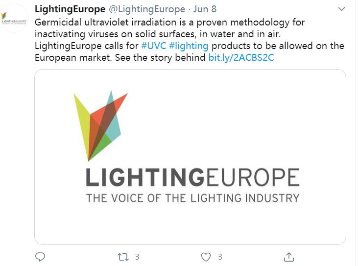 LightingEurope calls for UVC lighting products to be allowed on the European market