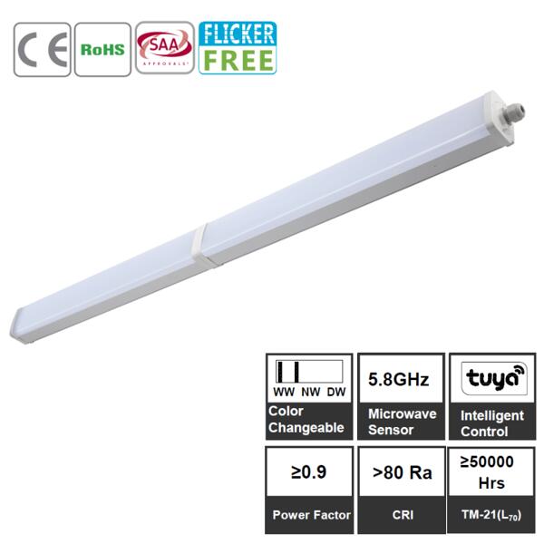 Linkable LED Tri-proof light IP66 40W 60W LED Shop lights 4ft 5ft Garage  lighting - Haichang Optotech