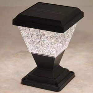 Alternative view of Solar LED Pillar Lights Outdoor Fence Deck Cap Garden Decorative Lighting IP65 Waterproof