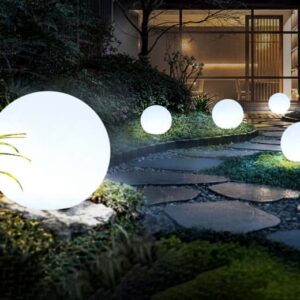 Outdoor Globe Light LED Ball Glowing Light Orb Sphere Lamp Waterproof garden light project 2