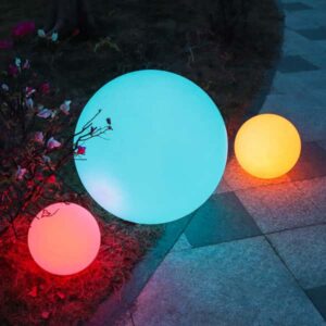 Outdoor Globe Light LED Ball Glowing Light Orb Sphere Lamp Waterproof garden light project 3