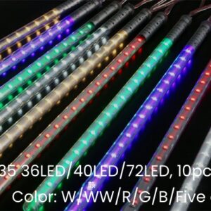 Solar Meteor lights LED Shower lights colors