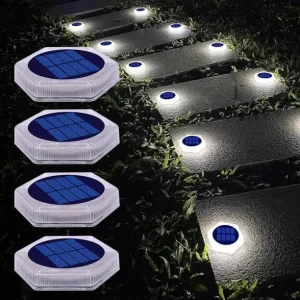 Solar LED Deck Lights round