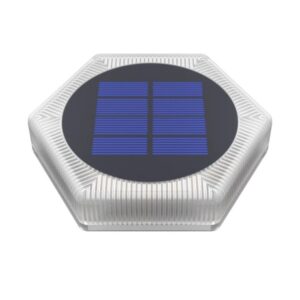 Solar LED deck light hexagon