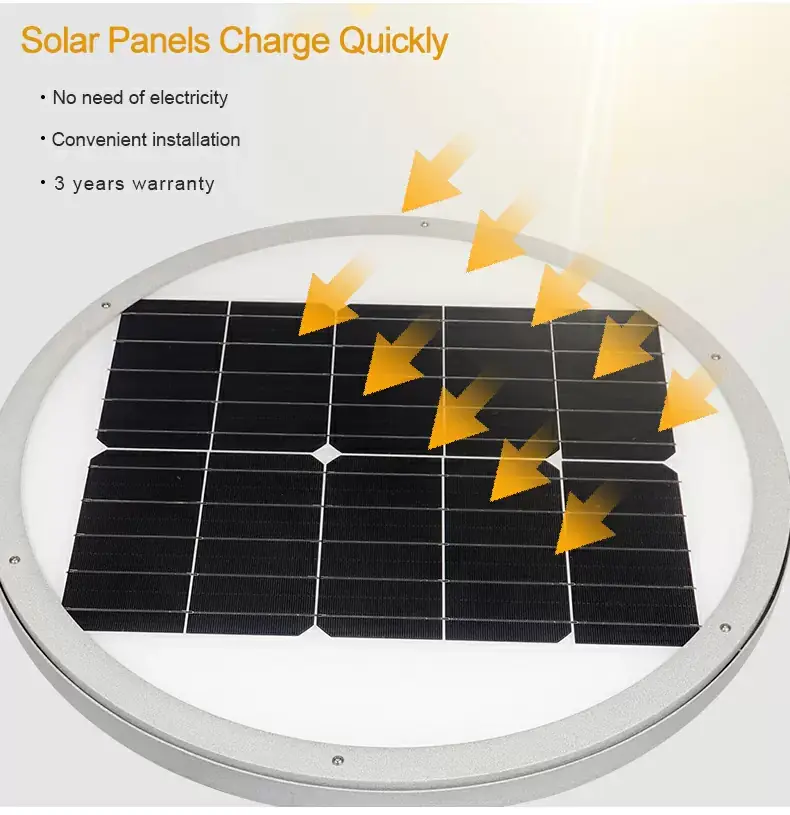 Solar LED Garden Yard light SGL-540 solar panel