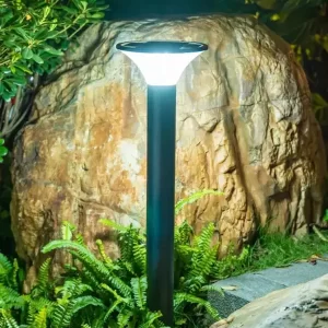 Solar LED Lawn lamps round SLL-2 pillar project 1