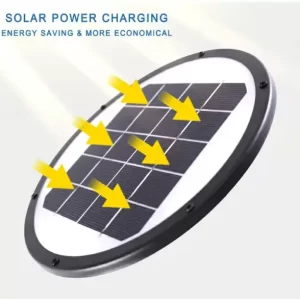 Solar LED Lawn lamps round solar charging