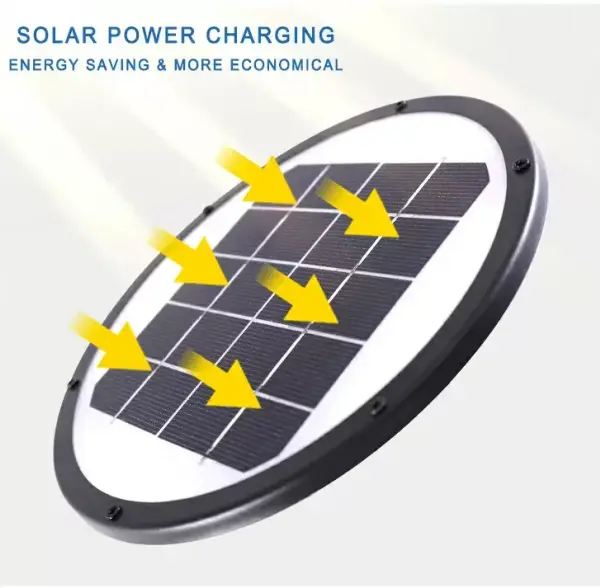 Solar LED Lawn lamps round solar charging Solar LED Lawn lamps round solar charging