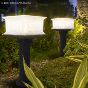 Solar LED Lawn lamps up to 12H illumination
