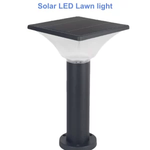 Solar LED Lawn lights square SLL-1 pillar 01