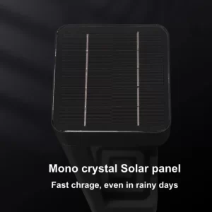 solar lawn light with mono solar panel fast charge