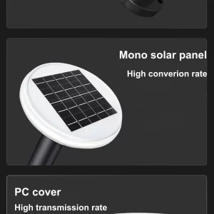 solar lawn lights core components