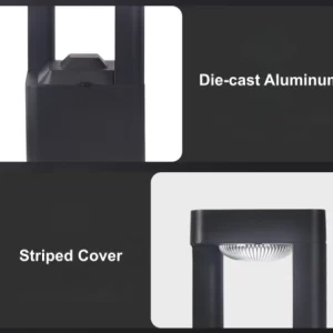 solar lawn lights with die-cast aluminum and PC cover