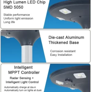 solar led garden light materials 12