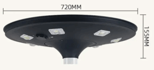 solar led garden light size 720mm