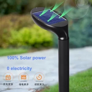 solar powered LED lawn lights garden 0 electricity