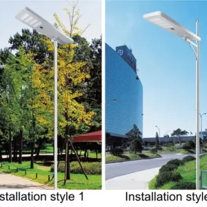 solar street light installation style